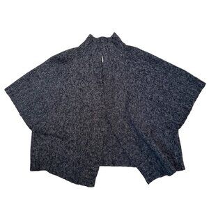 Cambridge Dry Goods Women's Cape Cardigan Sweater Sz X Gray Alpaca Wool Blend